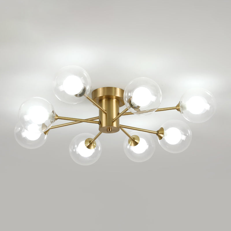 Lampada a monte a soffitto Starburst Light Semi-Flush Mount Mount Mount Mount Mount Light