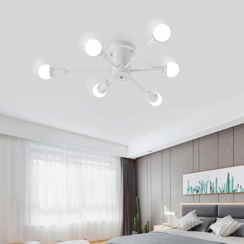 Lulbone aperto lampadina in metallo illuminazione industriale a soffitto a soffitto montato