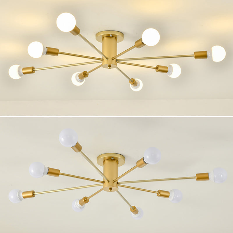 Lulbone aperto lampadina in metallo illuminazione industriale a soffitto a soffitto montato