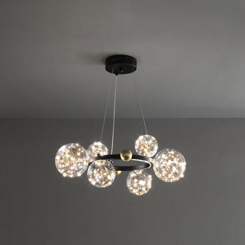 LED MODERNE NORDIQUE LED PROSIBLE LUMIÈRE DE CHANDELER POUR RABLÈME CHAMME SALLE