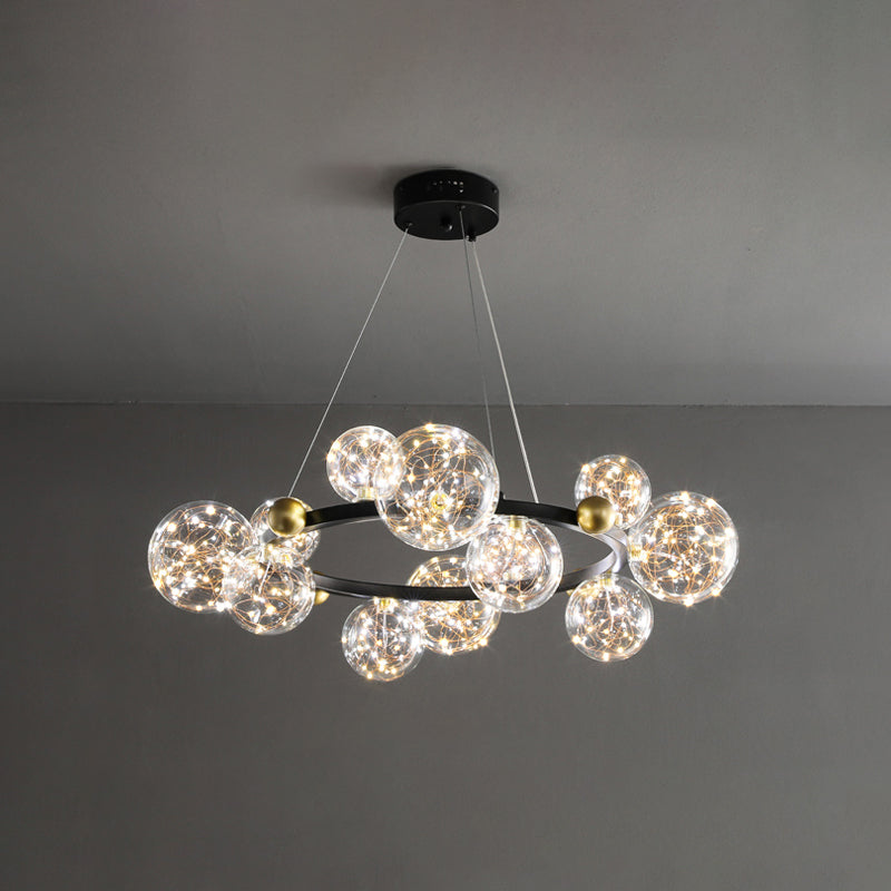 LED MODERNE NORDIQUE LED PROSIBLE LUMIÈRE DE CHANDELER POUR RABLÈME CHAMME SALLE