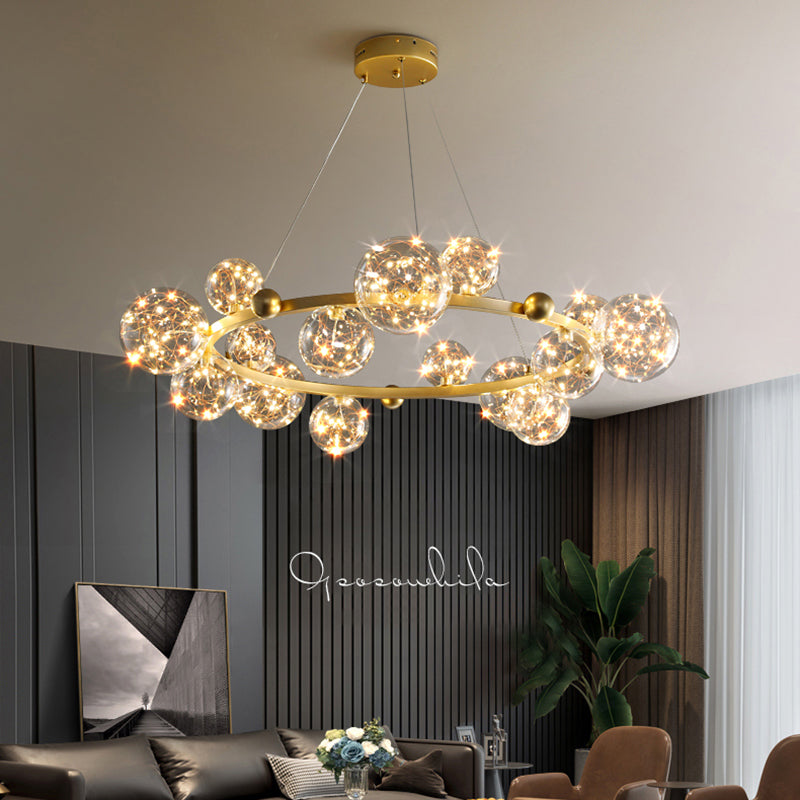 LED MODERNE NORDIQUE LED PROSIBLE LUMIÈRE DE CHANDELER POUR RABLÈME CHAMME SALLE