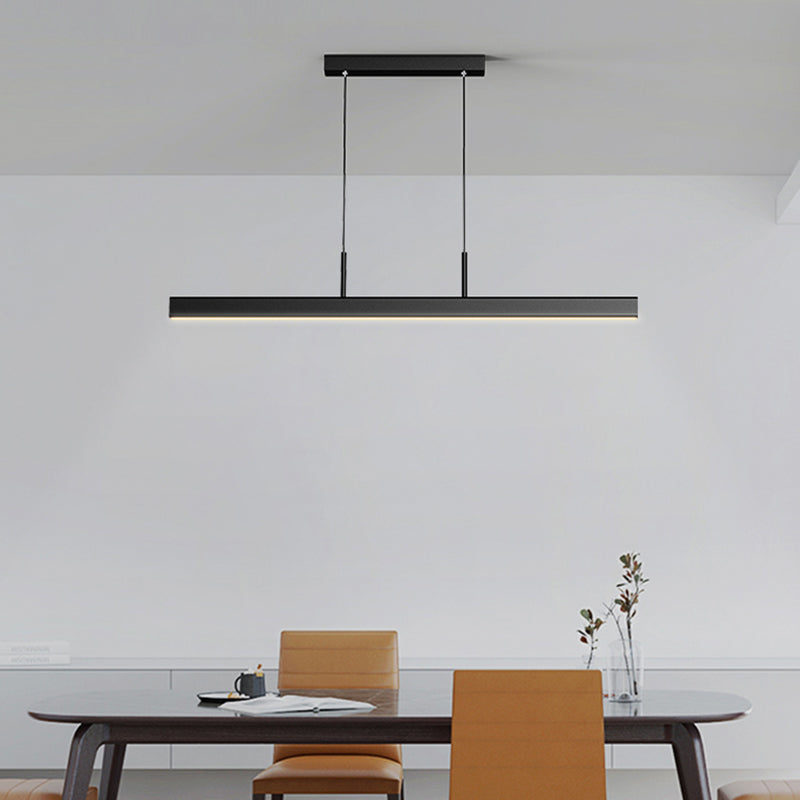 Nórdica Simple Luz moderna de lujo Led Hanging Island Light para la oficina del comedor