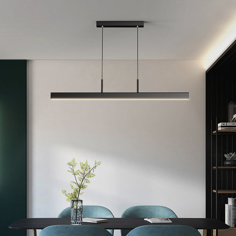 Nórdica Simple Luz moderna de lujo Led Hanging Island Light para la oficina del comedor