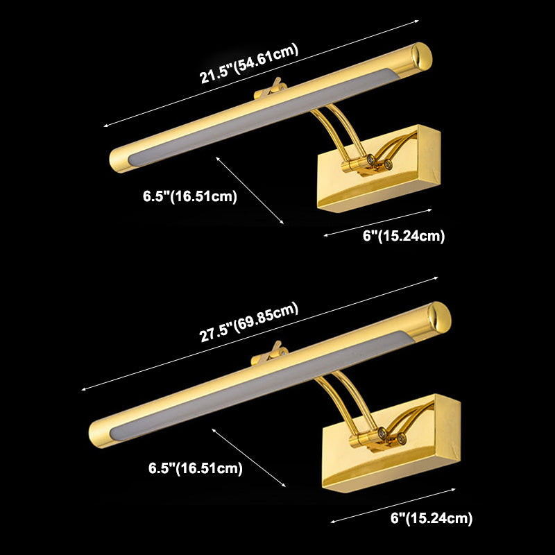 Lámpara de pared de espejo de estilo lineal lineal de 1 luces de 1 luces