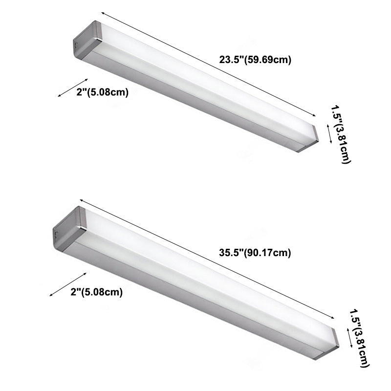 1 luces de sombra lineal apliques de pared moderna de estilo simple iluminación de pared en blanco