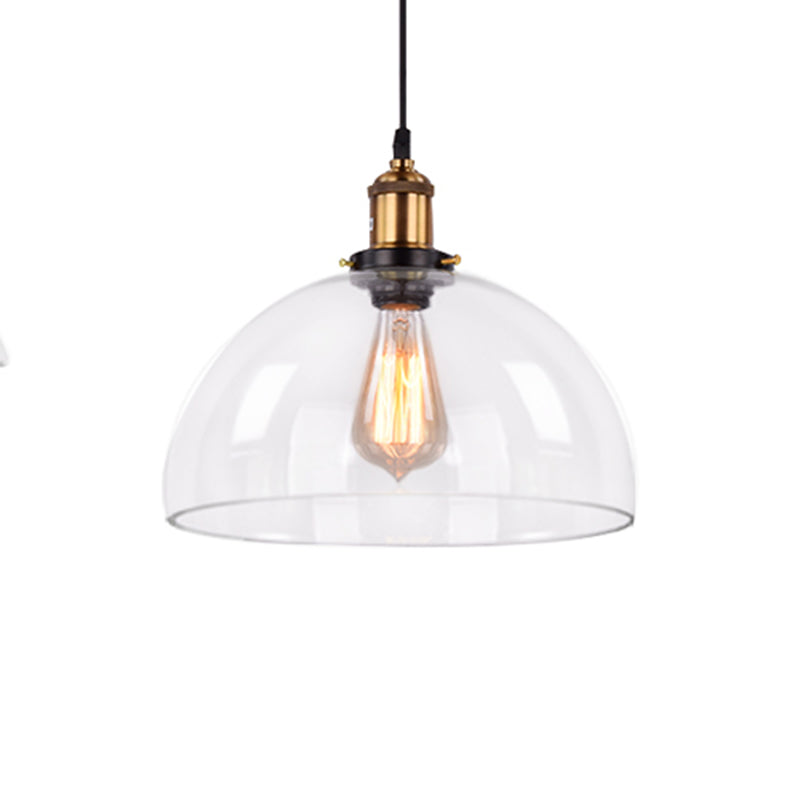 Cone Pendant Lighting Industrial Ceiling Lights Glass 1 Light Hanging Lights