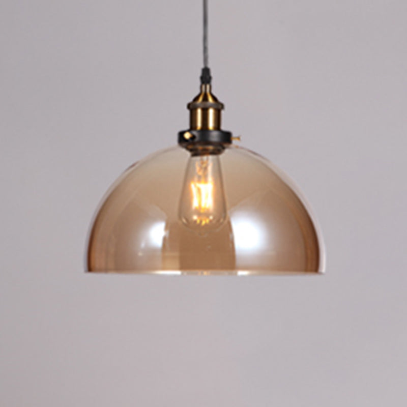 Cône Cone Pendant Lights Industrial Plafond Lights Verre 1 Light Hanging Lights