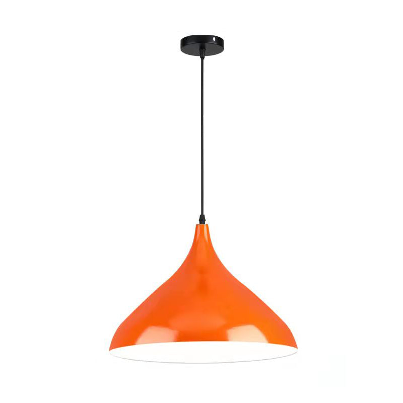 Macaron Matel Hanging Light, Nordic Teardrop 1-Light Pendant Lighting for Living Room