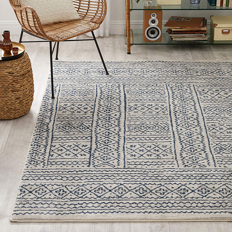 Distressed Native American Rug Classic Tribal Print Tapijt Non-Slip Backing Rug voor Home Decor