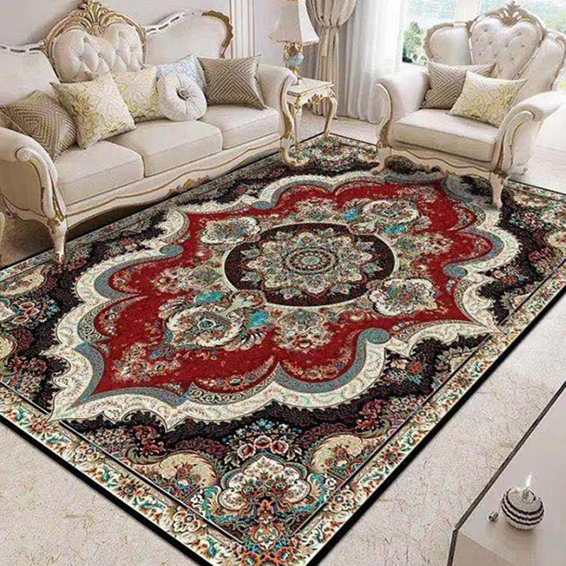 Tapis traditionnel multicolore magnifique tapis de tapis à imprimé fleuri