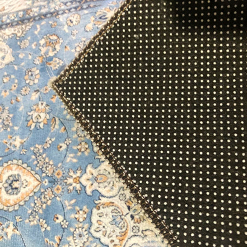 Alfombra redonda multicolor de estampado marroquí alfombra lavable para la alfombra para la decoración del hogar