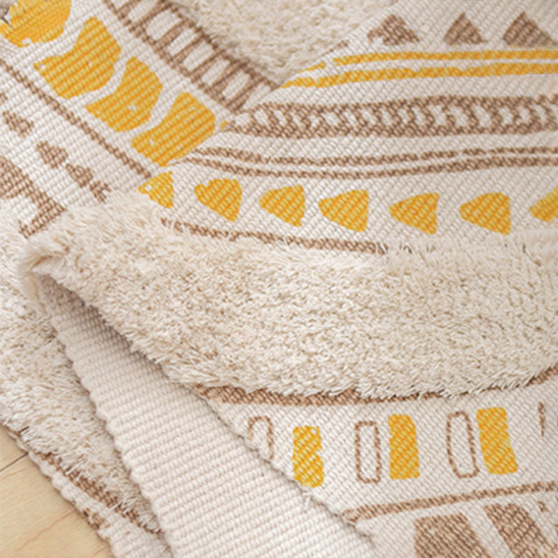 Eenvoud Boho-chic Rug Cotton Blend tapijt met franje wasbaar gebied tapijt voor woningdecoratie