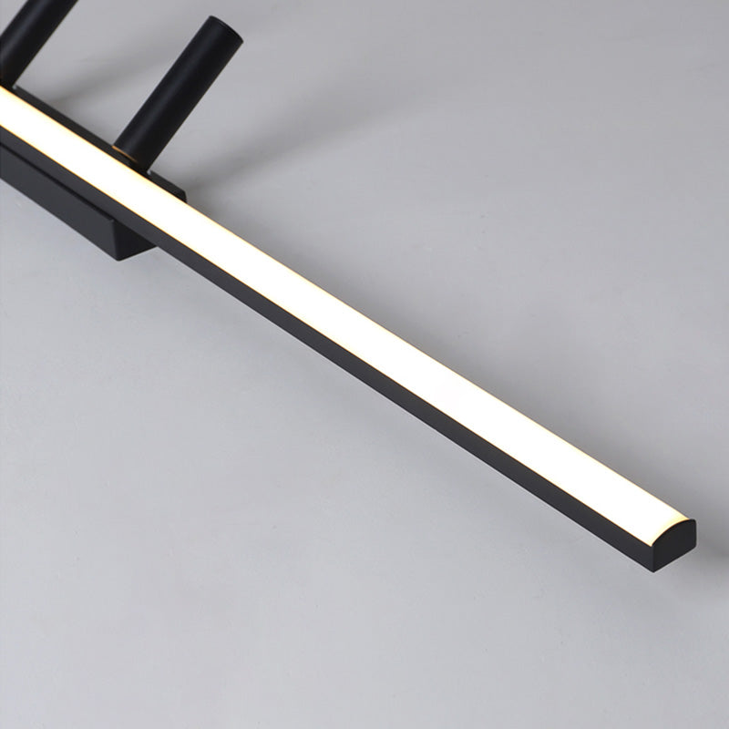 Black Modern Semi Slush Sofiling Spotlight Iron Iron Lampla lampada per soggiorno per soggiorno