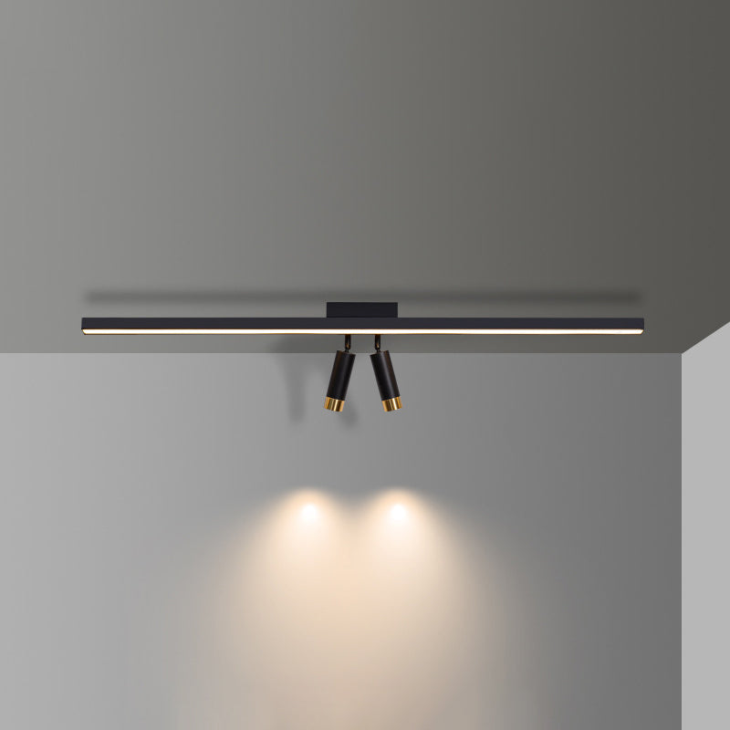 Modern Strip Track Light Fixture Flush Mount Ceiling Light for Clothing Store