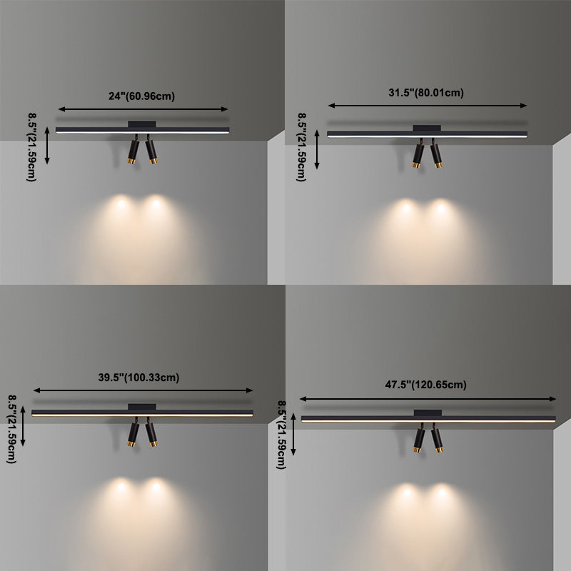 Lampada moderna per binario a strisce Luce a soffitto a filo per il negozio di abbigliamento