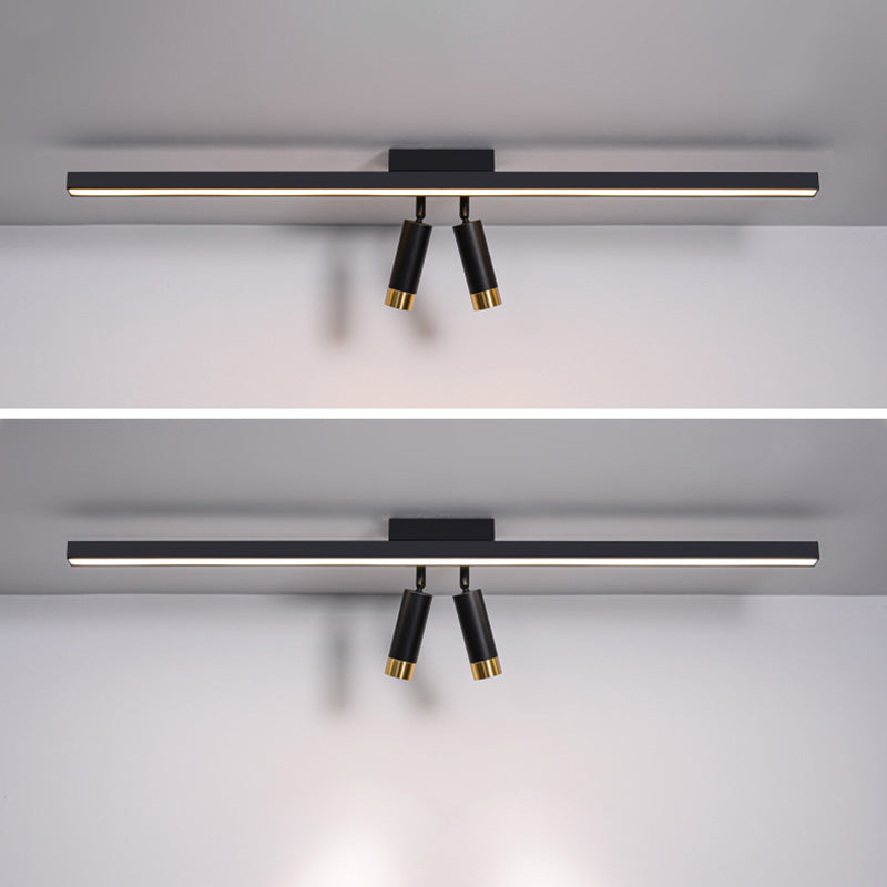 Modern Strip Track Light Fixture Flush Mount Ceiling Light for Clothing Store