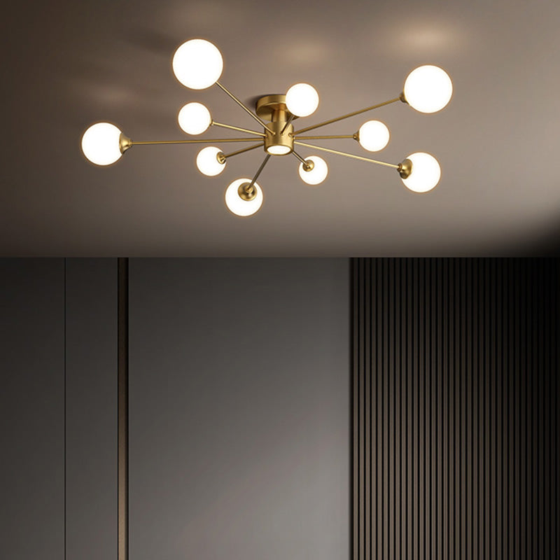 4/11 Glühbirnen Flush Mount Lampe Einfachheit Flush Deckenleuchte für Wohnzimmer