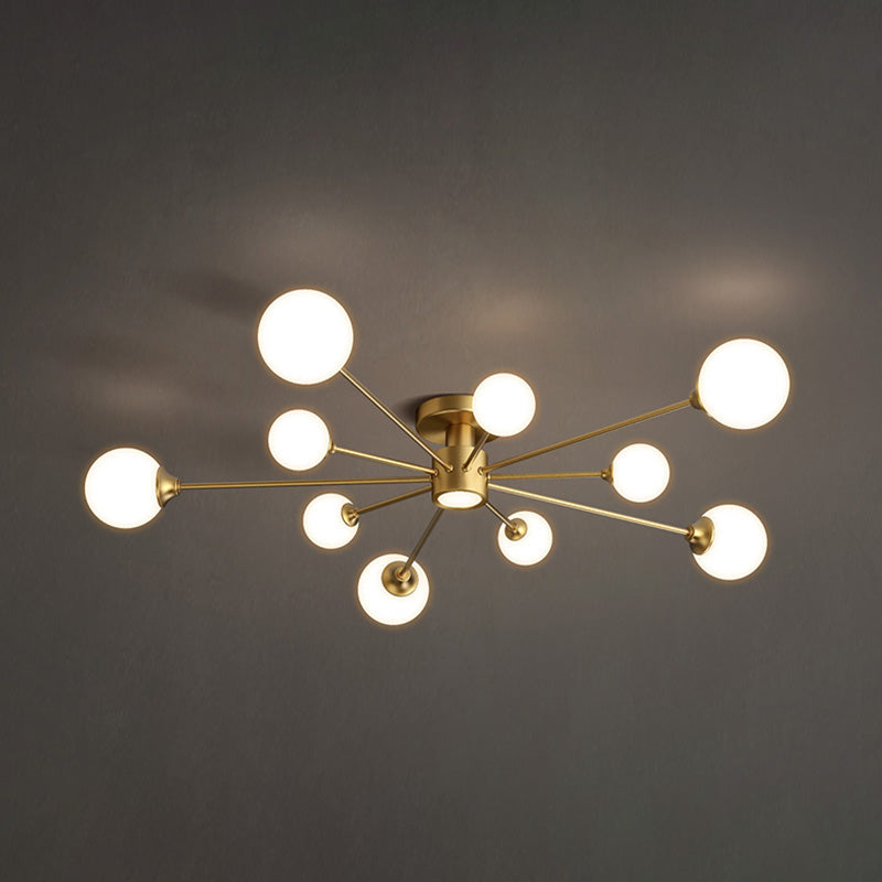 4/11 Glühbirnen Flush Mount Lampe Einfachheit Flush Deckenleuchte für Wohnzimmer