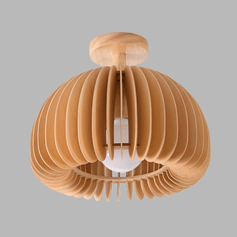 Asian Dome Semi Flush Mount plafonnier Light 1-Light Semi Flush Mount Éclairage pour le couloir