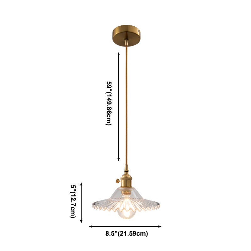 Tombra festoneada Luz colgante de cabeza individual en estilo industrial para restaurante de cocina