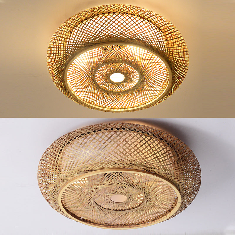 Lampe en bois de Style moderne, luminaire proche du plafond, pour chambre à coucher et salon