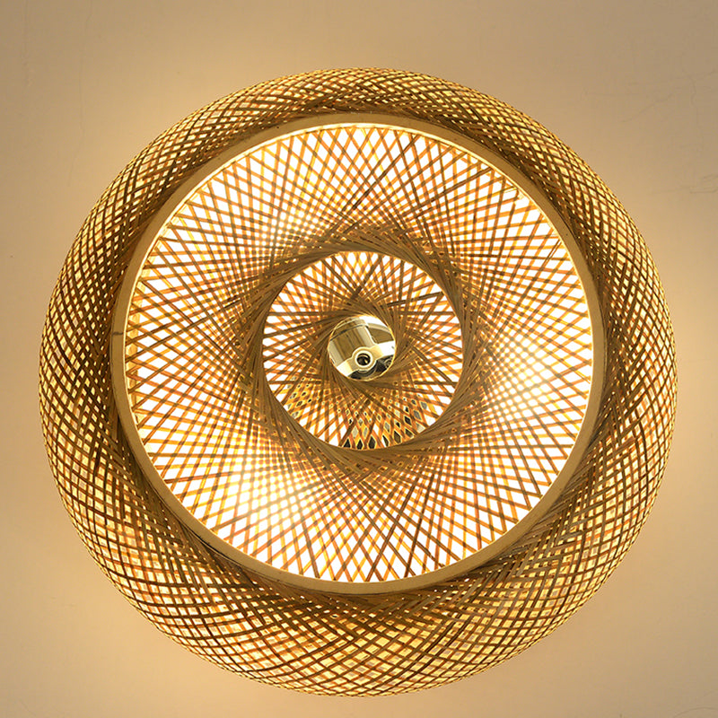 Lampe en bois de Style moderne, luminaire proche du plafond, pour chambre à coucher et salon