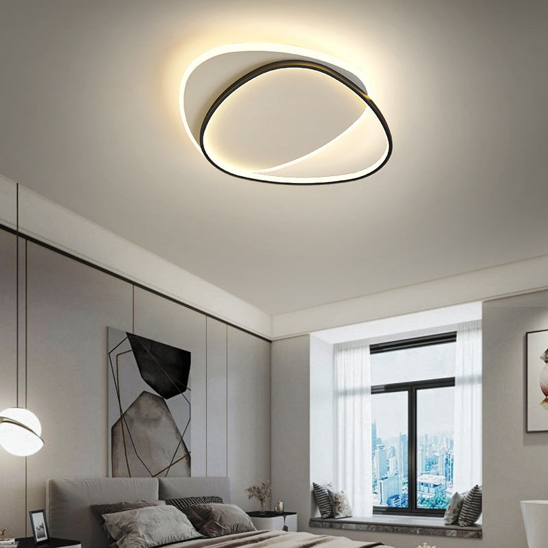 Circular Metal Led Flush Mount Ceiling Light Fixtures Modern Style Led Flush Light