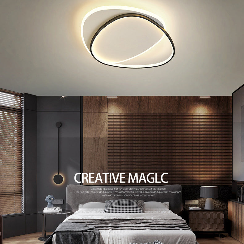 Circular Metal Led Flush Mount Ceiling Light Fixtures Modern Style Led Flush Light