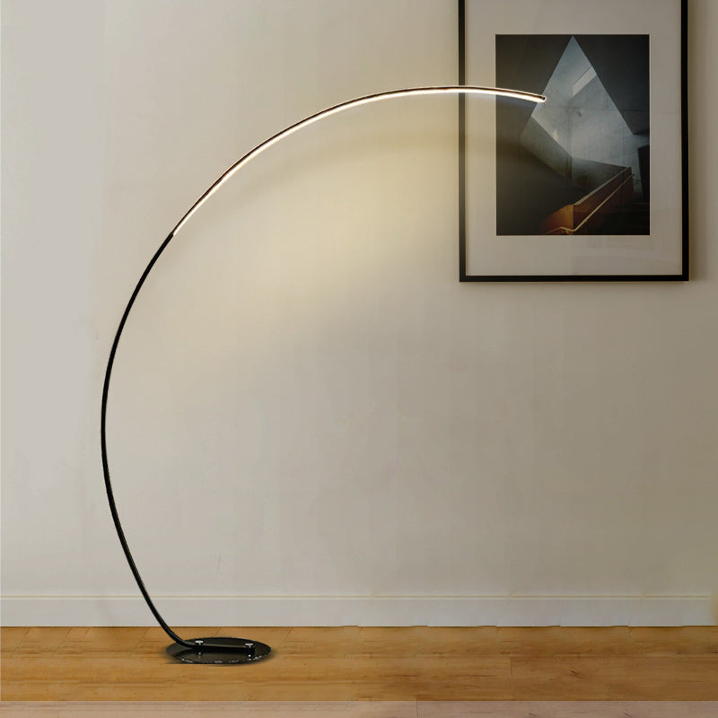 Nordic Modern Linear Floor Lamp 1 Light LED Aluminum Floor Light for Living Room