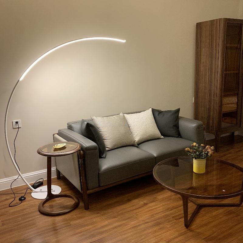 Nordic Modern Linear Floor Lamp 1 Light LED Aluminum Floor Light for Living Room