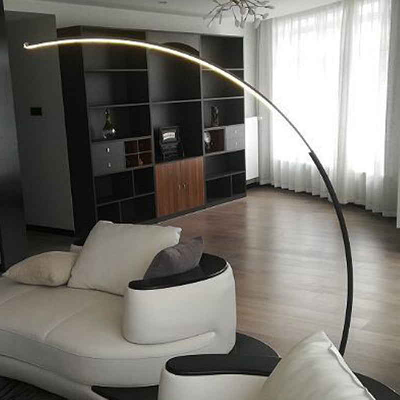 Nordic Modern Linear Floor Lamp 1 Light LED Aluminum Floor Light for Living Room