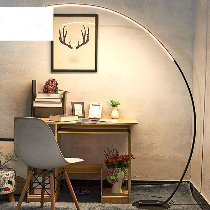 Nordic Modern Linear Floor Lamp 1 Light LED Aluminum Floor Light for Living Room