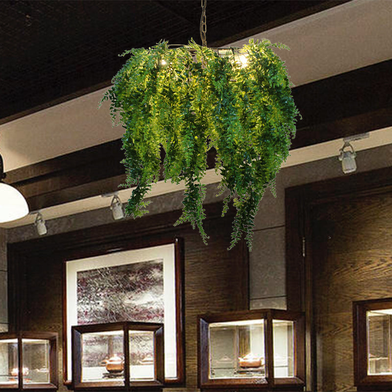 Green 3 Heads Lampellalier Lighting INDUSTRIAL METAL METAL LED sospensione Ciondolo per il ristorante