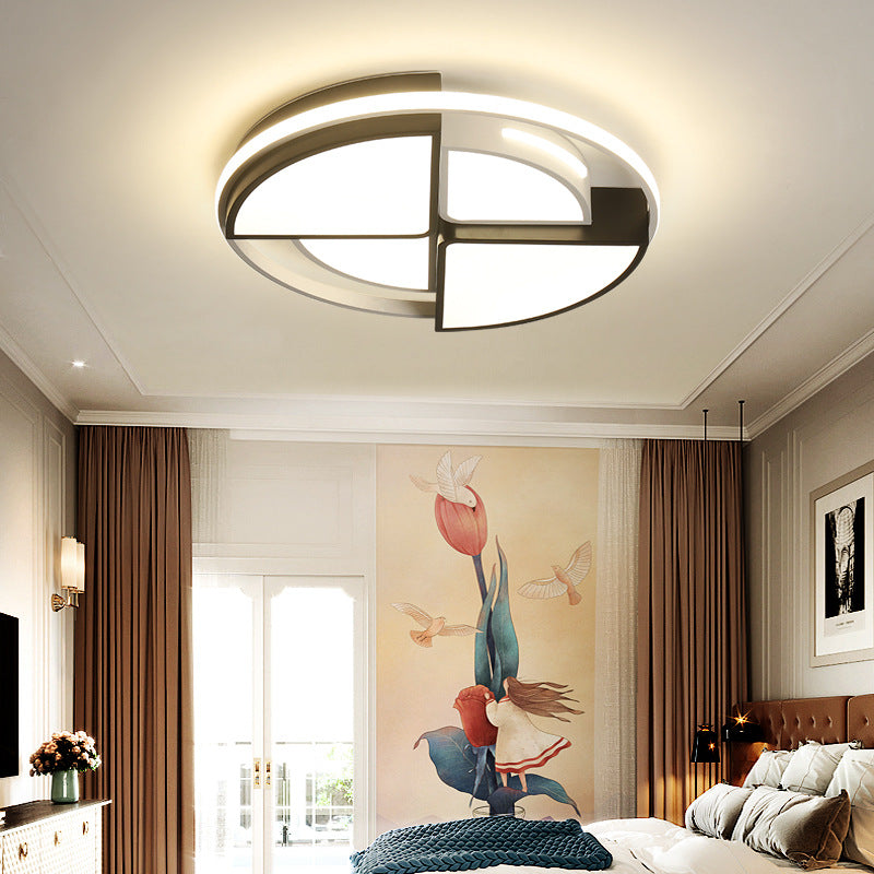 Warm/Witte Ronde Verlichting Armatuur Modern Acryl 16 "/19.5" Plafond Lampen Flush Mount in wit