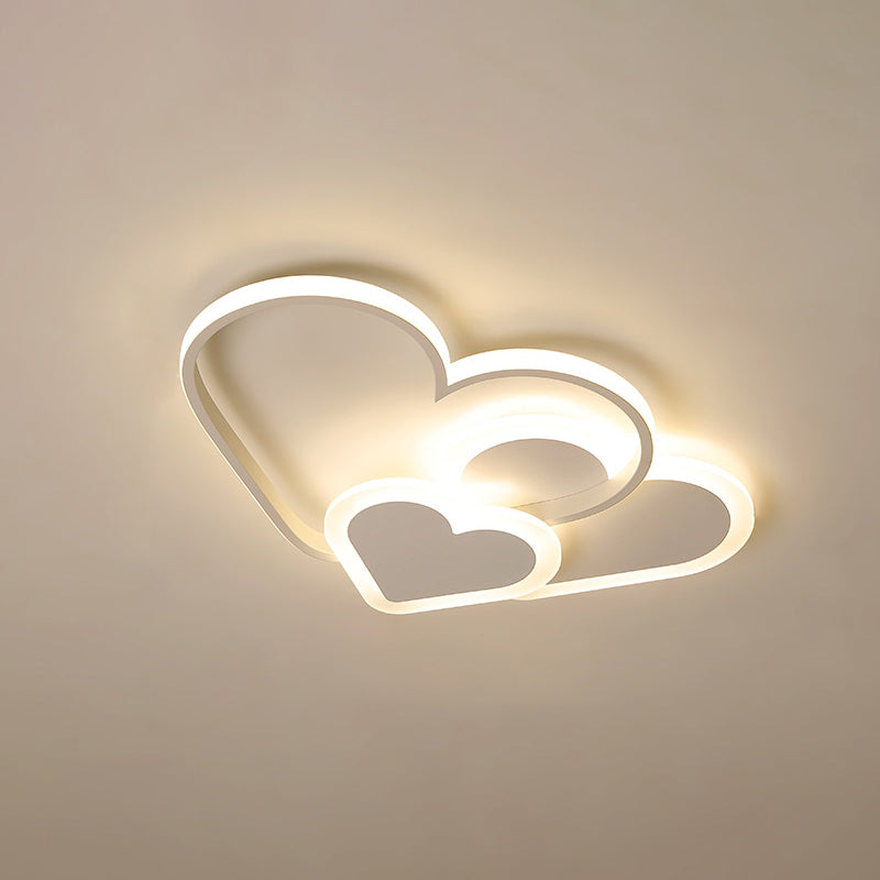 Modern LED Lamp Nordic Flush Mount Light Fixture with Acrylic Shade for Children's Room