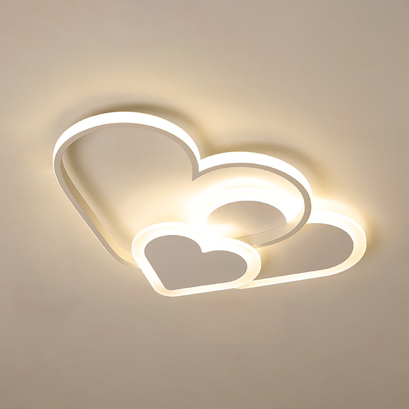 Modern LED Lamp Nordic Flush Mount Light Fixture with Acrylic Shade for Children's Room