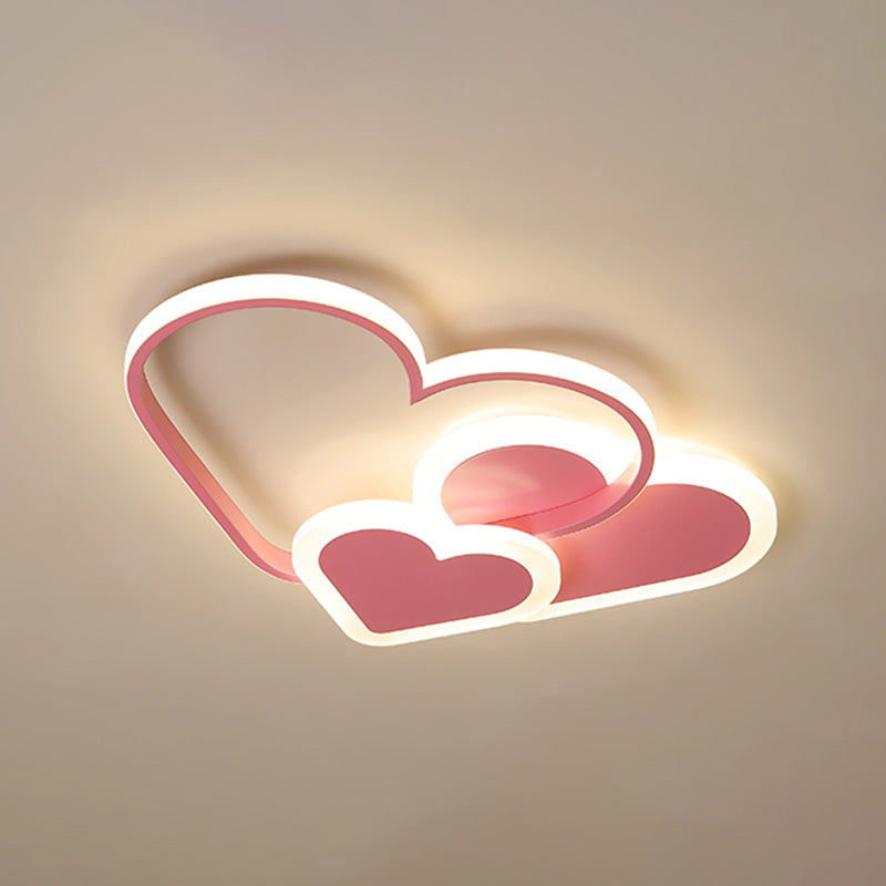 Moderne LED -Lampe Nordic Flush Mount Leuchte mit Acrylschatten für Kinderzimmer