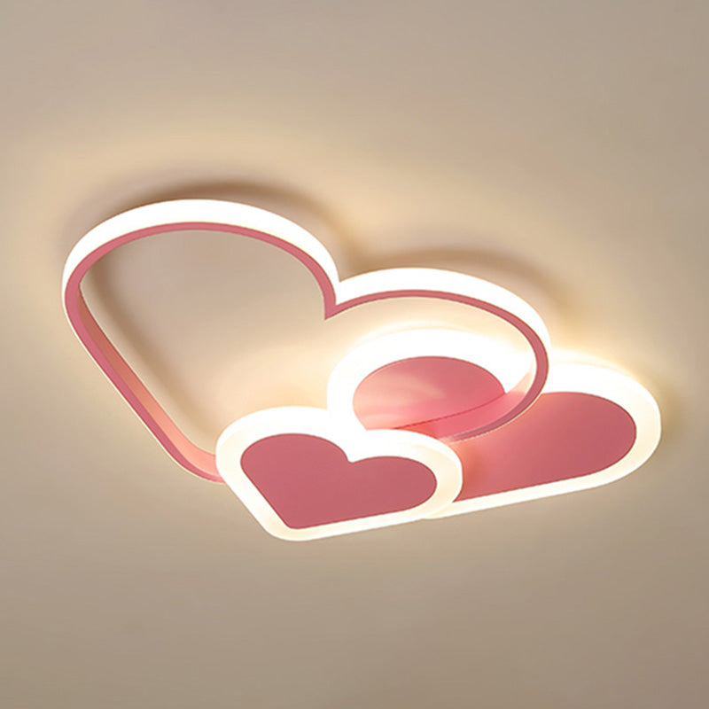 Moderne LED -Lampe Nordic Flush Mount Leuchte mit Acrylschatten für Kinderzimmer