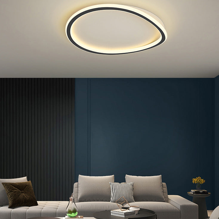 Minimalist Ceiling Light Black & White Household Lamp for Living Room Dining Room