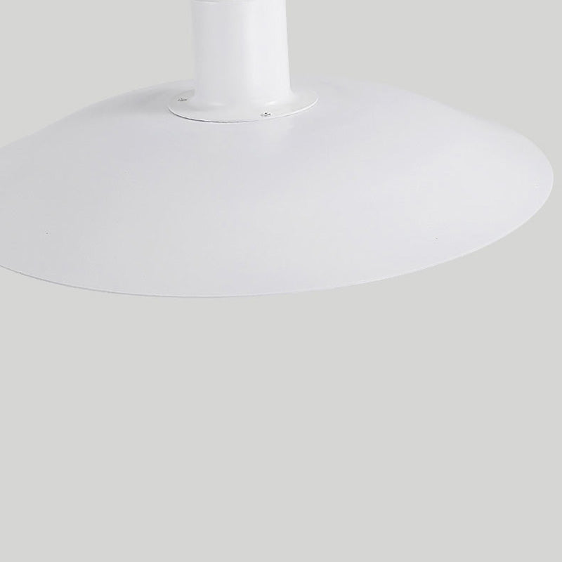 1 bulbo de 3 capas de diseño kit de lámpara colgante colgante de metal blanco moderno para comedor