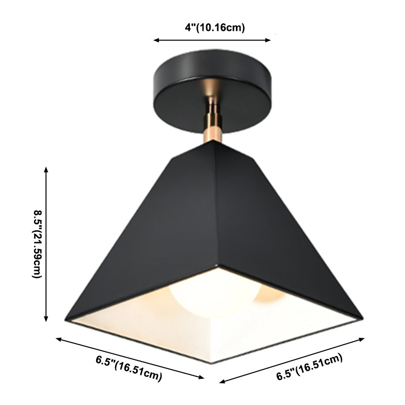 Lámpara de techo LED de luz de techo de montaje de montaje nórdico para balcón de corredor