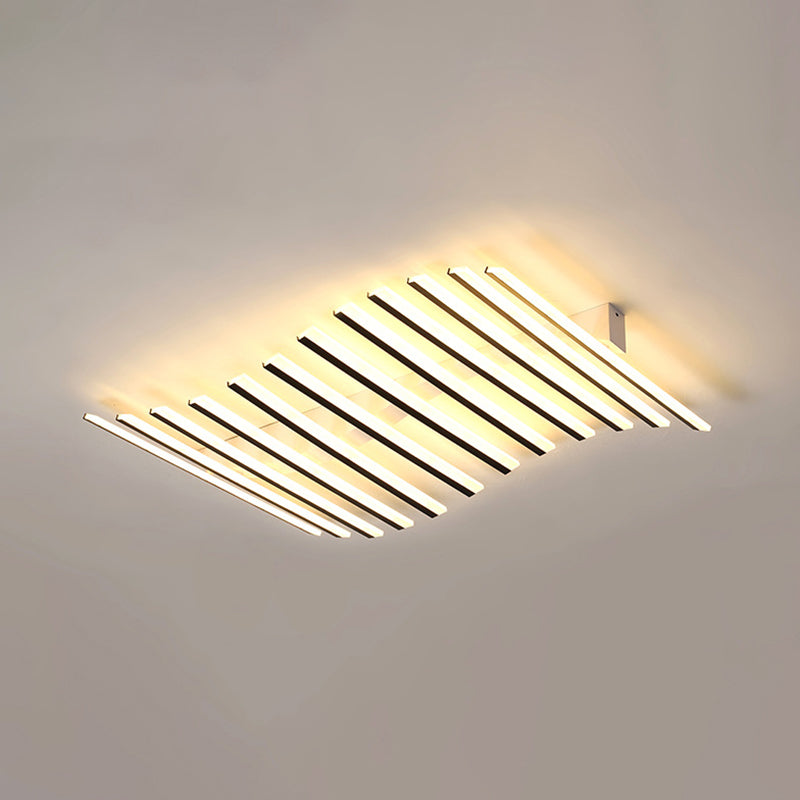 Barra snella a più luci semifulcata semi -moderna illuminazione a montaggio in metallo moderno