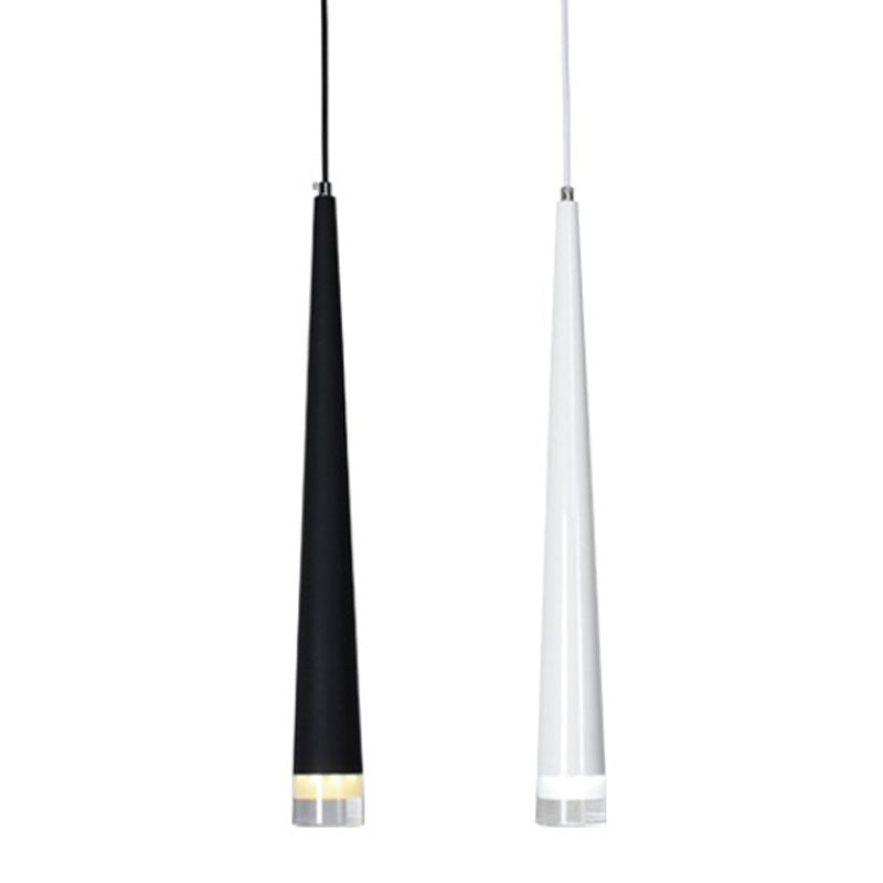 Minimalist Linear Pendant Lighting, Long Bar Acrylic Hanging Light for Living Room