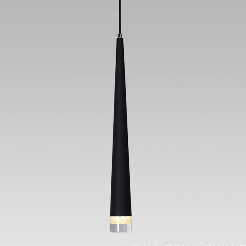 Minimalist Linear Pendant Lighting, Long Bar Acrylic Hanging Light for Living Room