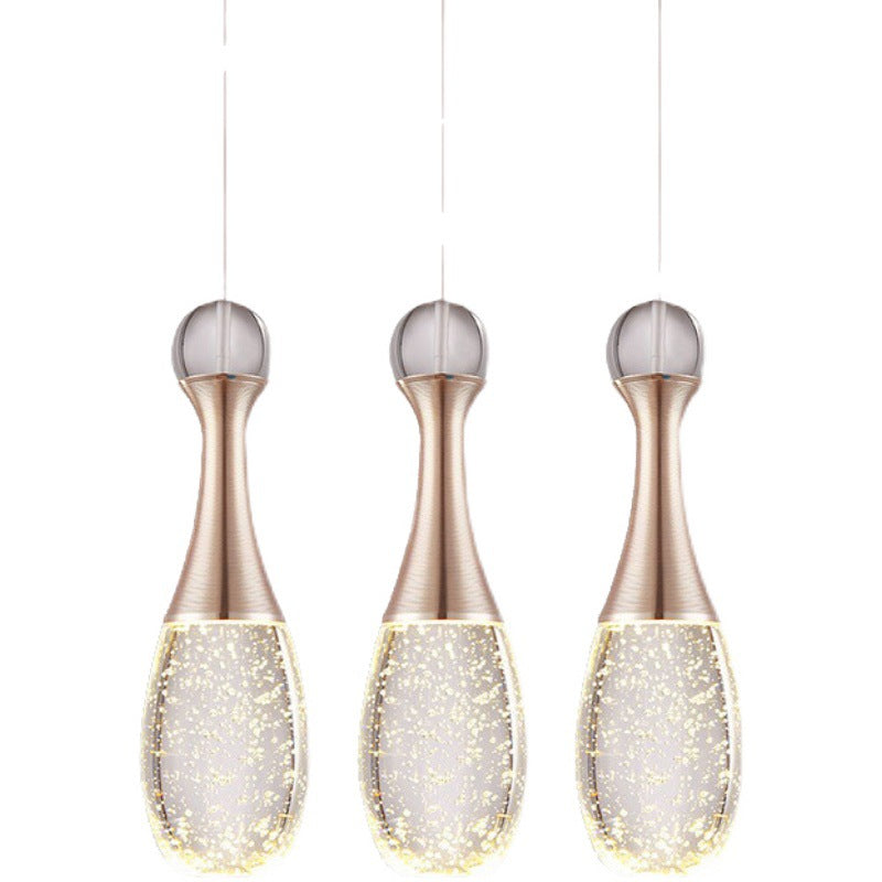 Minimalist Style Teardrop Cluster Pendant Light, Metal Multi Pendant Ceiling Light Fixture