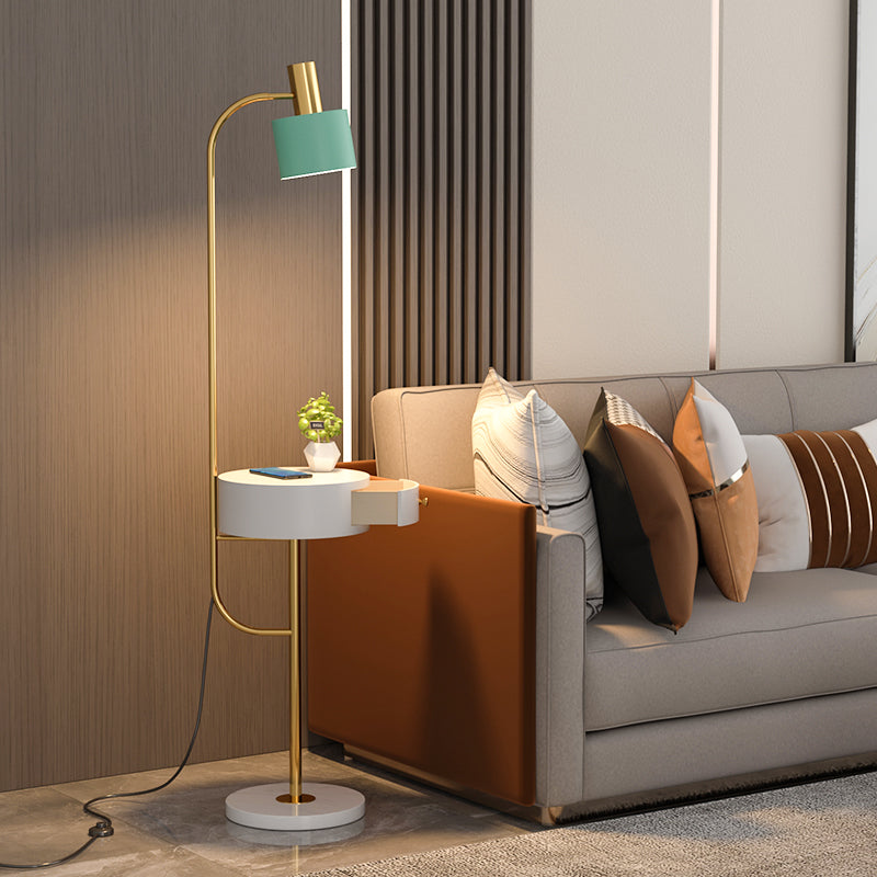 1 leichte LED -Bodenleuchte nordische moderne Standardlampe für Wohnzimmer