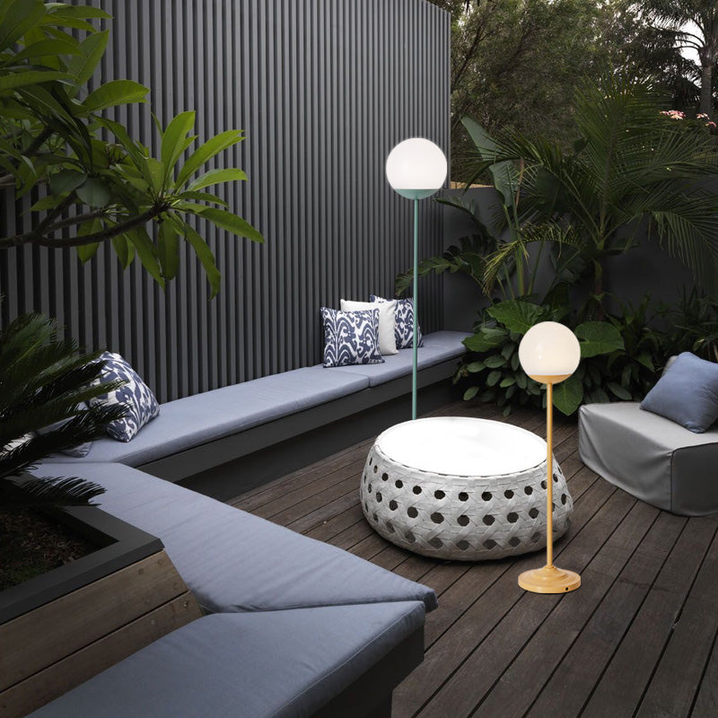 Circle Floor Lamp 1 Light Nordic Modern Aluminum Floor Light for Garden