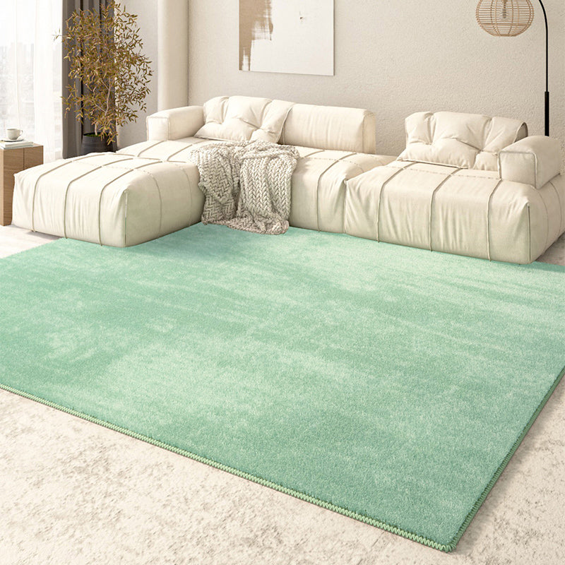 Tapis de couleur pure chic Tapis de polyester beige tapis résistant aux taches pour la décoration intérieure