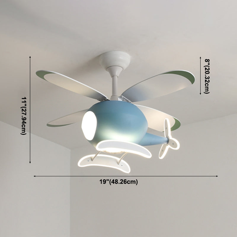 Ciondolo a ventole a leden a leden in stile creativo in stile creativo lampada appesa a aereo con ombra acrilica